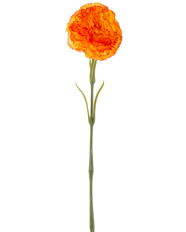 Kunstbloem Anjer 57 cm oranje