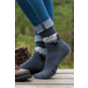FOREST grey cotton socks with a fun message