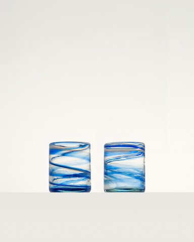 Water Glasses Blue