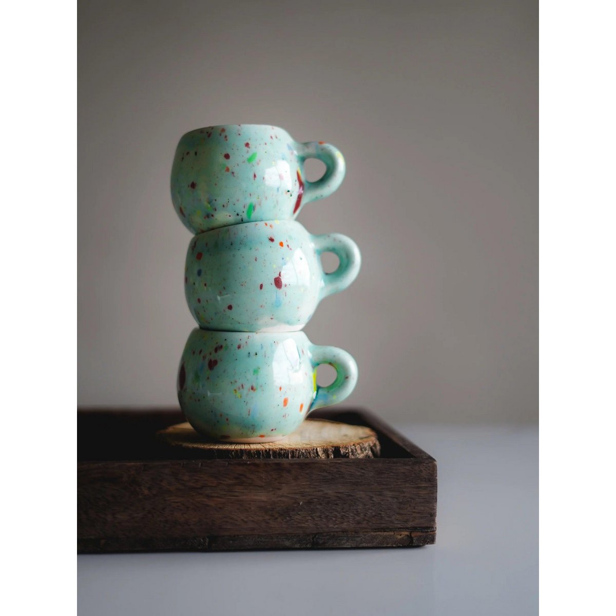 Rainbow Coffee Cup - Handgemaakt keramiek gemaakt in Portugal
