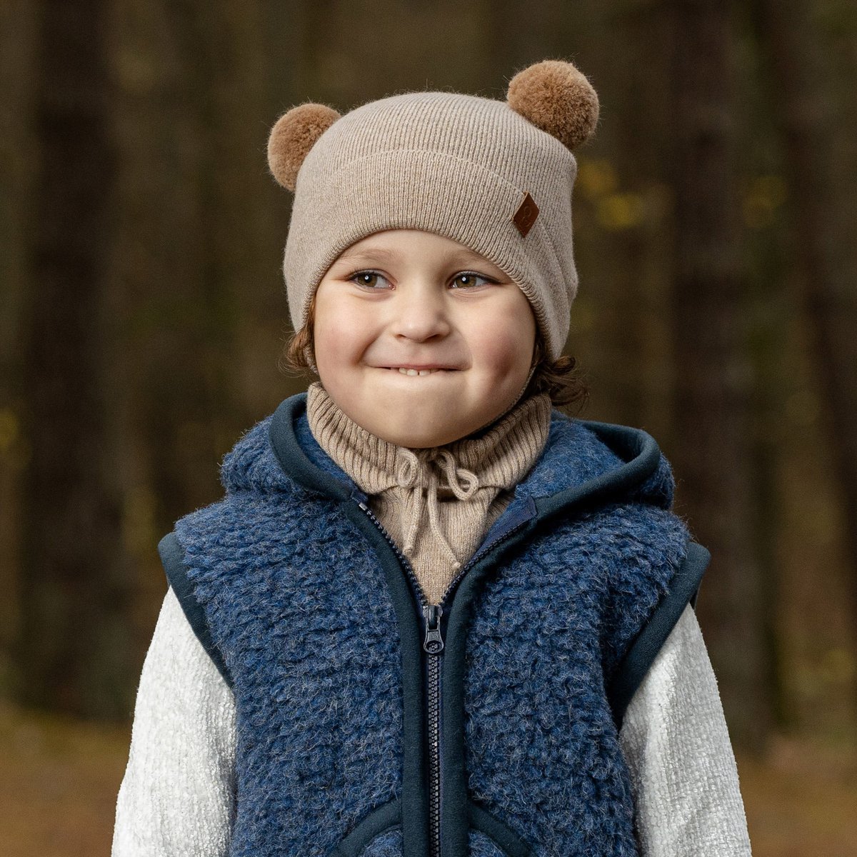 Dzianinowa czapka dziecięca, Dickie i rękawiczki, 3-częściowe