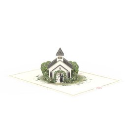 Wedding Chapel Pop Up Card