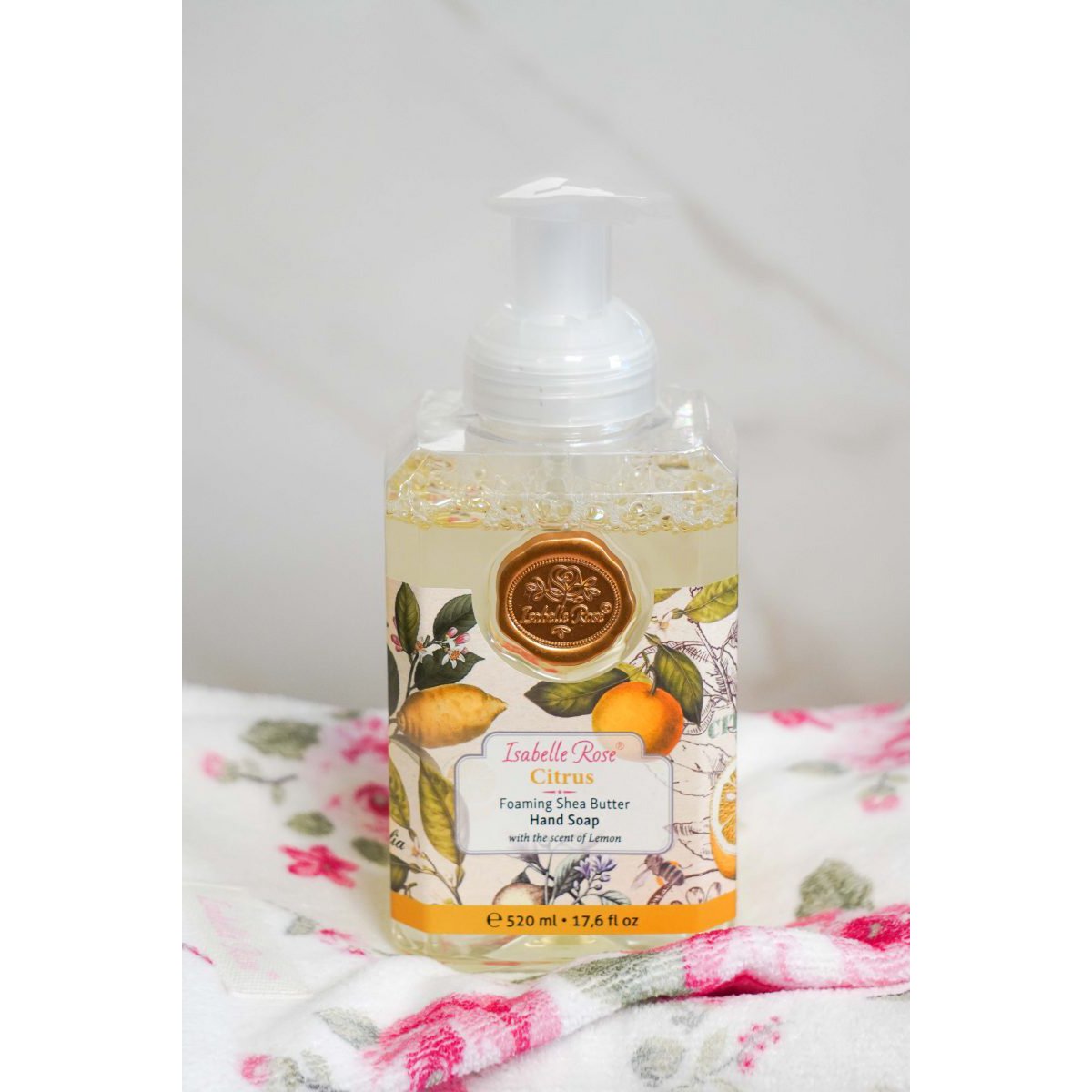 Schäumende Sheabutterseife Citrus 520 ml Isabelle Rose