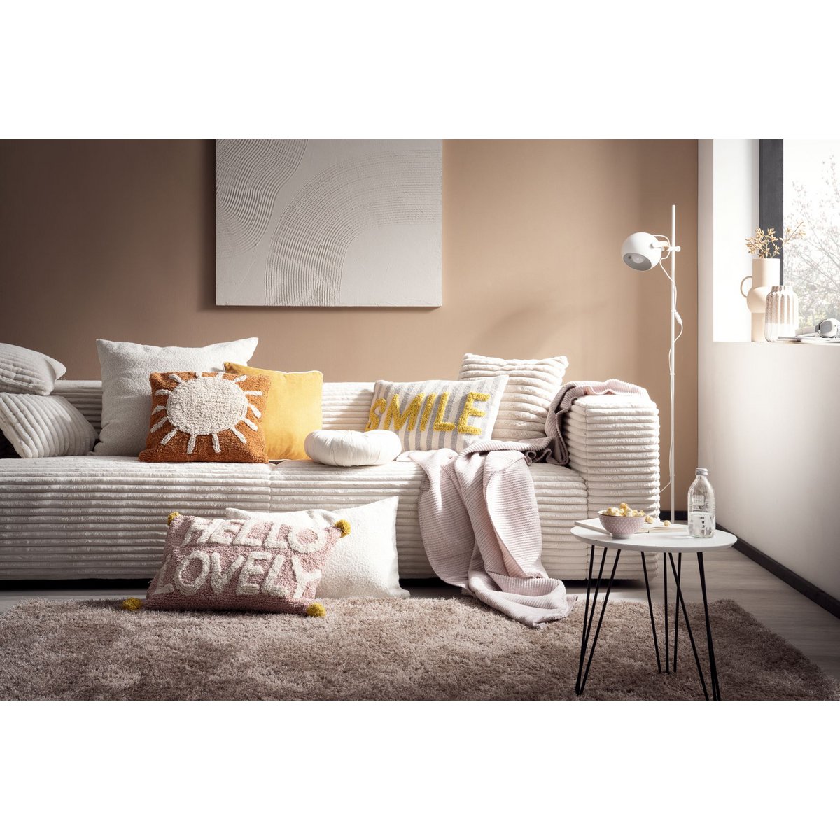 Cushion cover Happy Sunshine, 45x45cm
