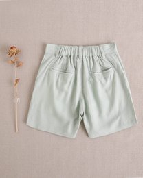 Boy en lin vert Bermuda M141-29502341
