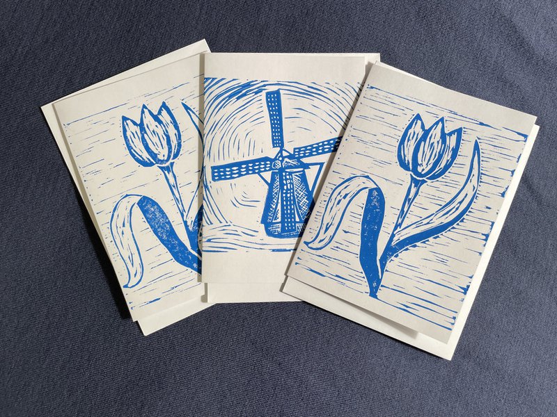 Dutch Blue Greeting Cards