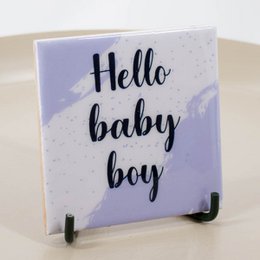 Tile - 'Hello Baby Boy'