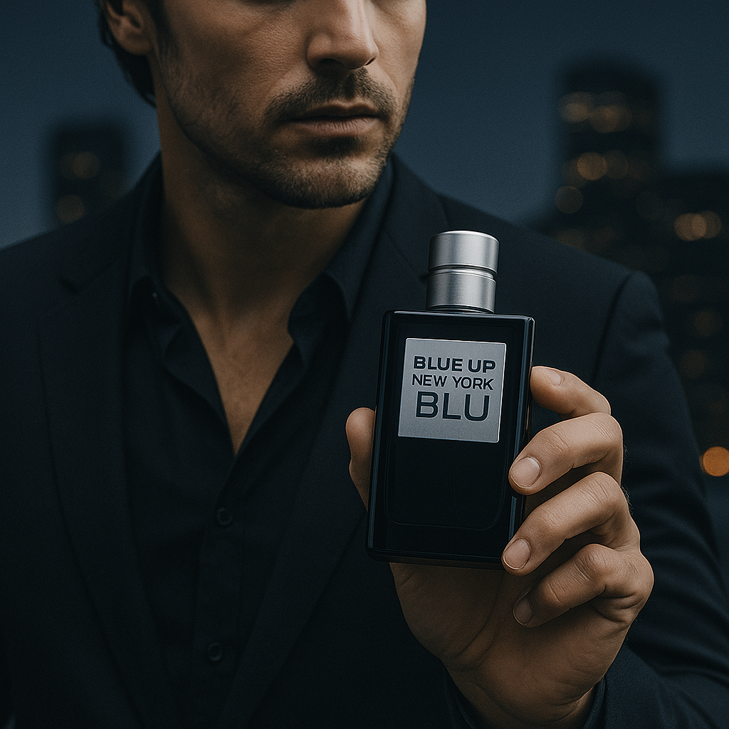 Blue Up New York Blue Männer - Herren -Toilettenwasser 100 ml | Aromatisches und magnetisches Holz
