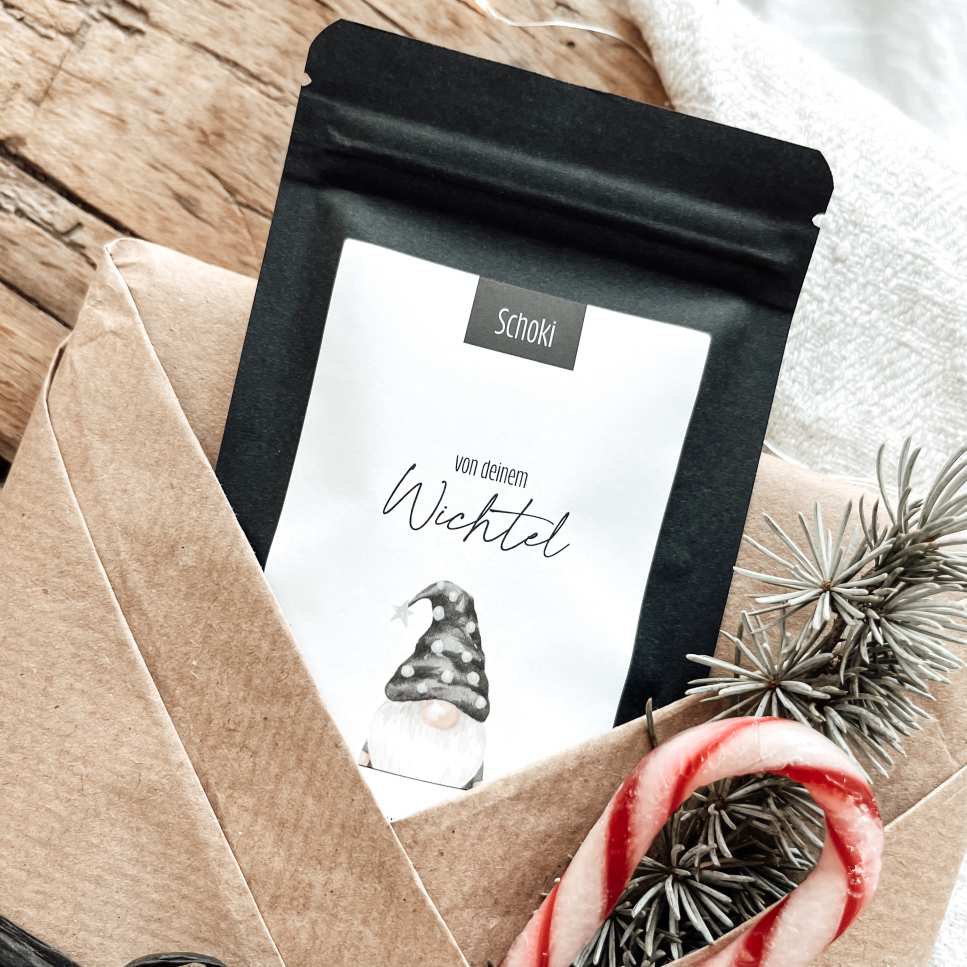 CHOCOLATE DROPS | gnome | mini bag of whole milk