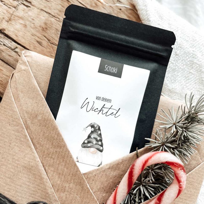 CHOCOLATE DROPS | gnome | mini bag of whole milk