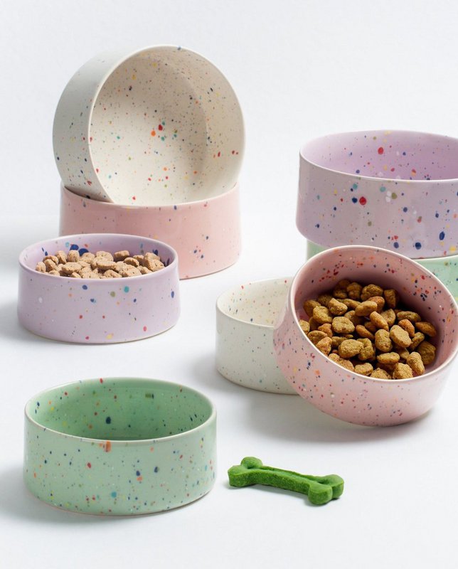 New Party Pet Bowl 16,5cm Set 2 White