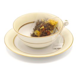 A set of 20 tea bags containing an infusion of the Cosmonaut tea blend, featuring a mix of black tea, herbs, and natural flavors.