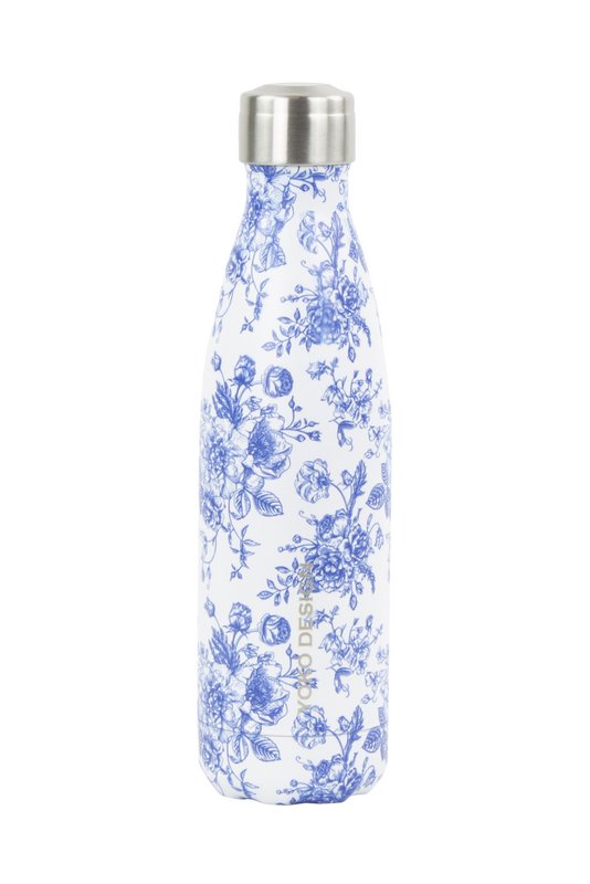 Isotherm flaske fransk kunst mønster 500 ML blå