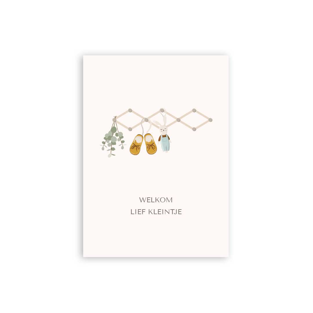 Carte A6 'Bienvenue ma douce'
