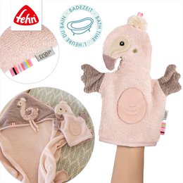 Washing mitt flamingo