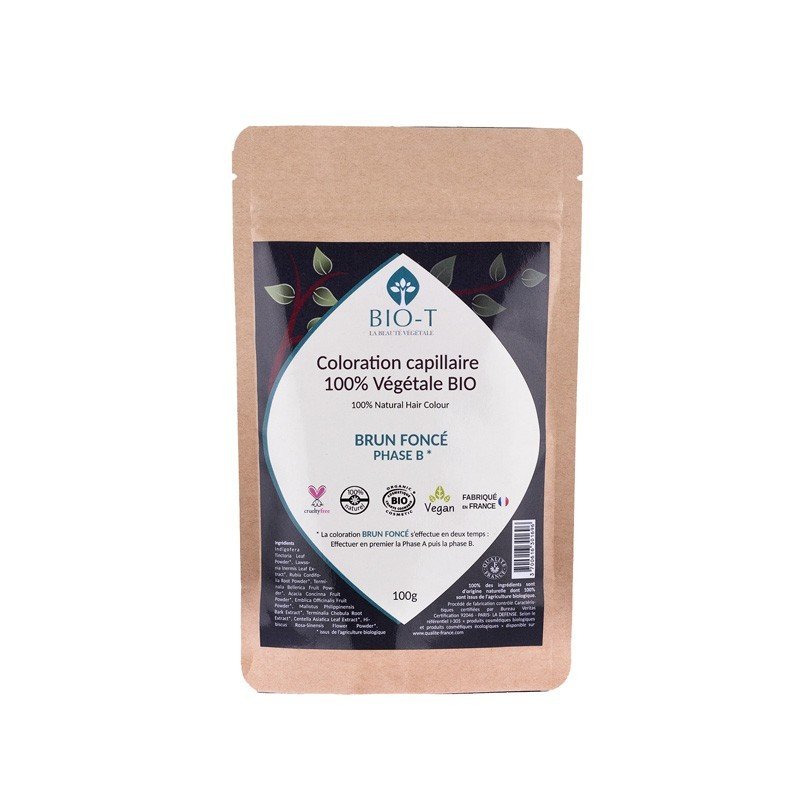DARK BROWN Plant Color B - BIO - 100g