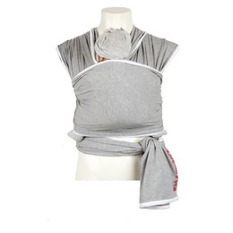 Portabebé gris melange - blanco