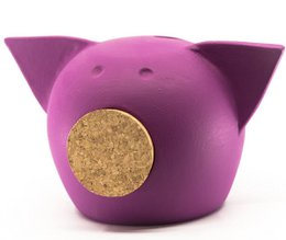 Handgefertigtes Tafel-Sparschwein aus Keramik – The Chalk Collection