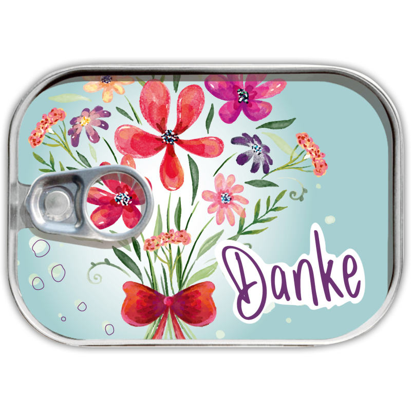 Dosenpost "Danke"
