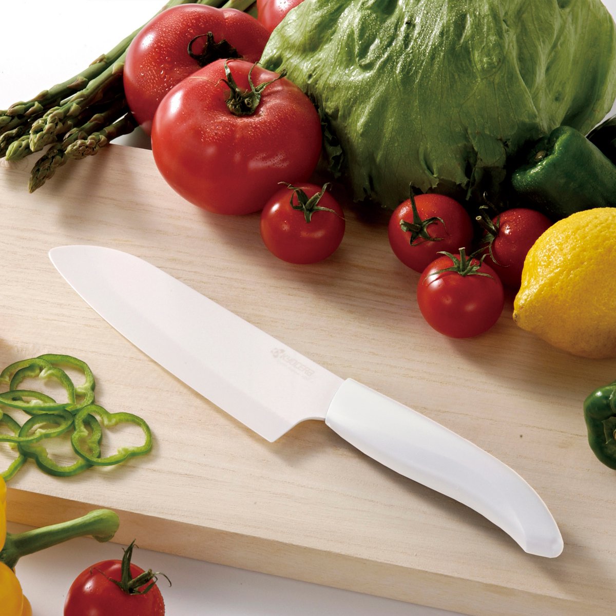 WHITE GEN ceramic cutting knife, blade: 13 cm