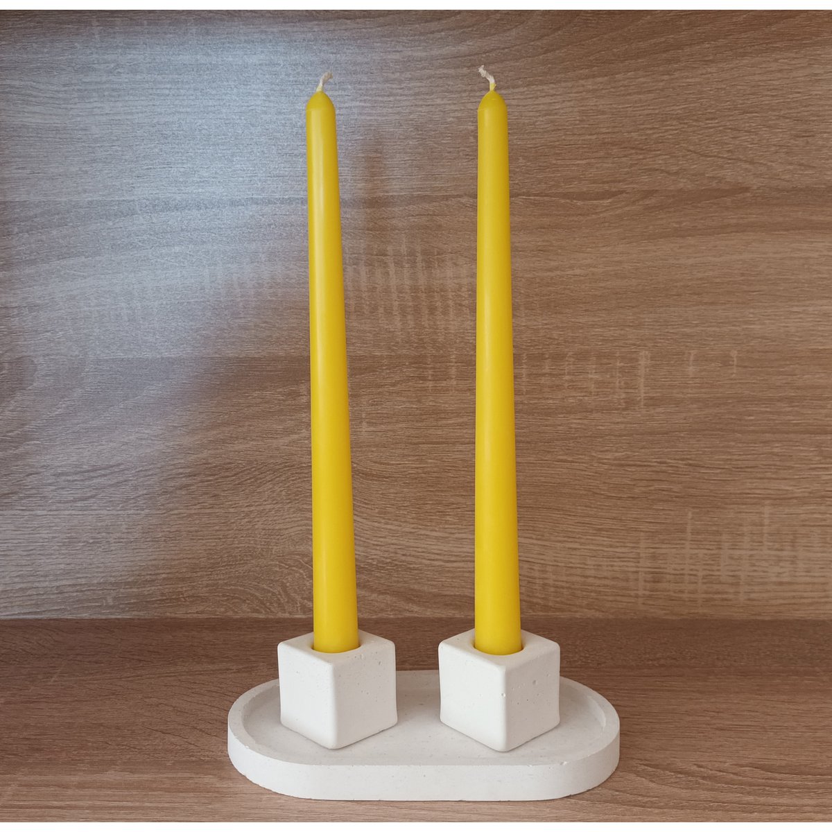 Pastelfarve 10" Bivoks Taper Candle - Lav din farveblanding