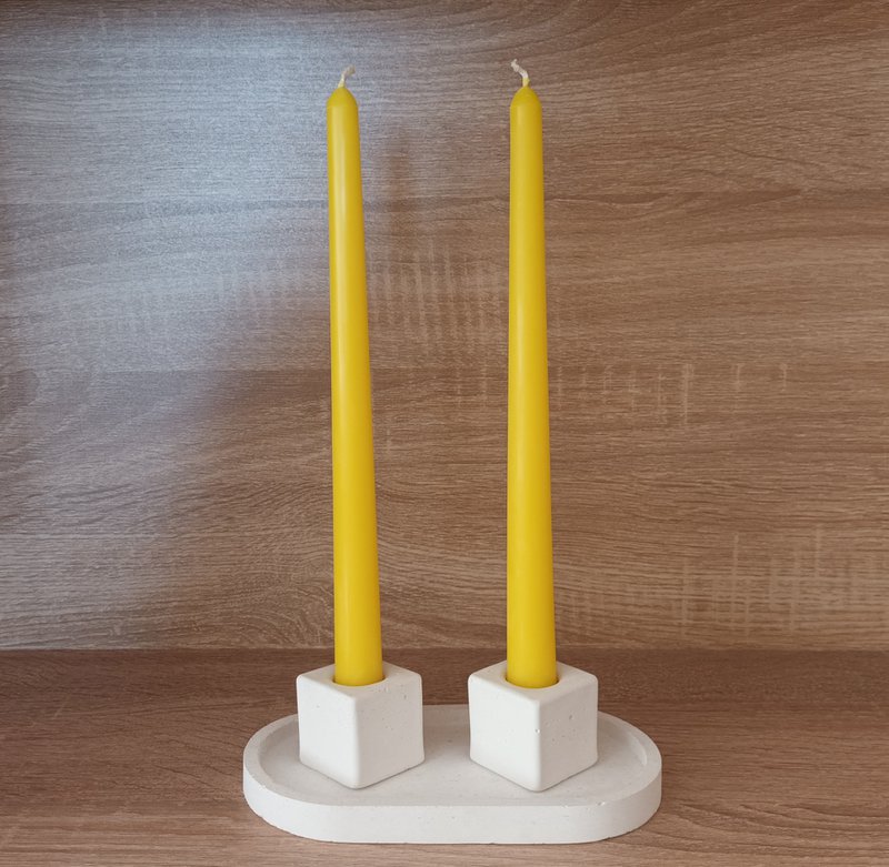 Pastel Color 10" Beeswax Taper Candle - Make your color mix