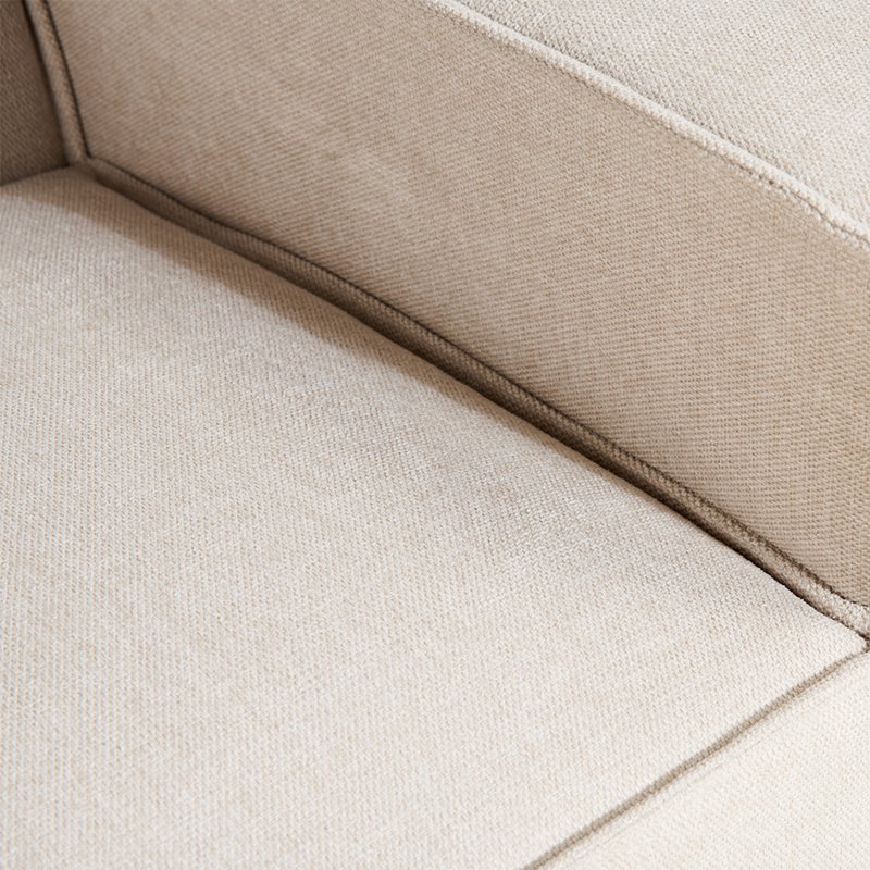 Divano angolare Caio, lino beige (a destra)