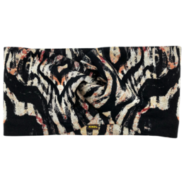 Twist Headband - Black Ecru, Ponte Jersey