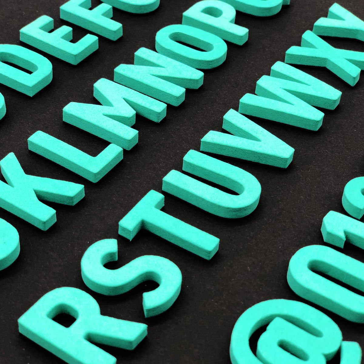 Modern magnetic letters - Unique Colors