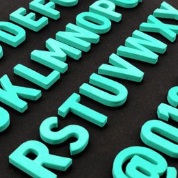 Modern magnetic letters - Unique Colors