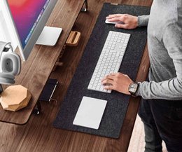 Felt & Cork Desk Mat - Anthracite