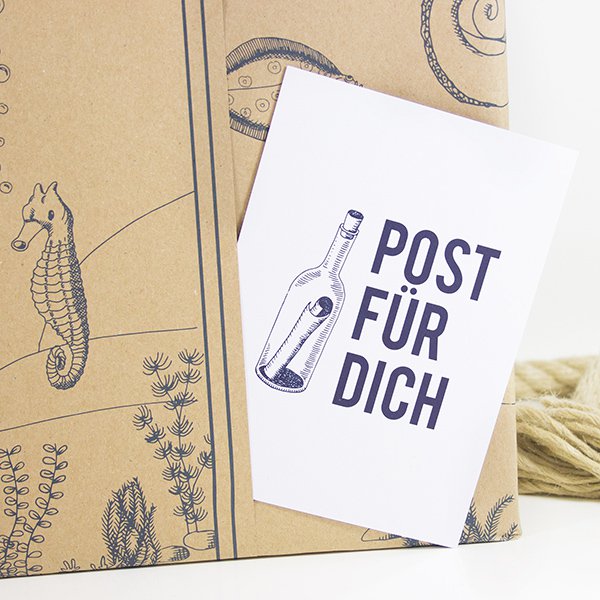 Postkarte Post für Dich