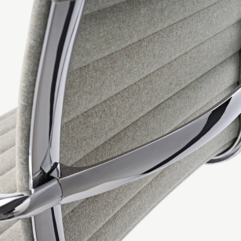 Mateo Conference Chair, Fabric & Chrome
