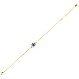 Birth Stone Bracelet - Gold and Blue
