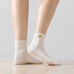 4er-Pack Damensocken Gold Heart I 35-41