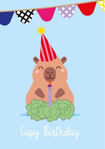 Capy Birthday Capibara