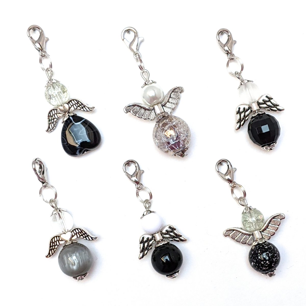 Schutzengel schwarz silber