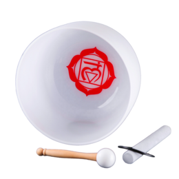 "Root Chakra" quartz singing bowl with bag (DO - 432Hz)