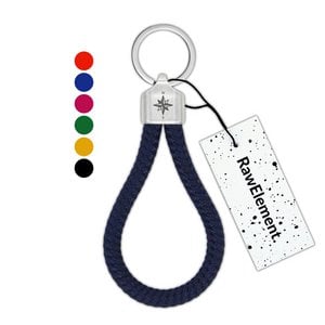 RAW ELEMENT kompas sleutelhanger - nautisch touw klimtouw - geïnspireerd door de natuur, voor mannen en vrouwen | Origineel & handgemaakt