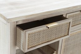 BOTELLERO PAULOWNIA RATAN 79,5X38X90 NATURAL MB176662