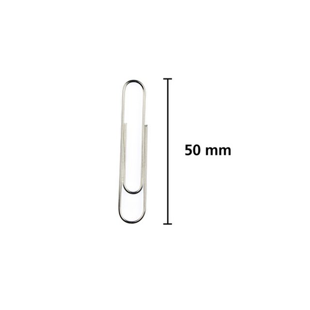 Clips Kangaro 50 mm redondos caja de plástico 40 uds galvanizado