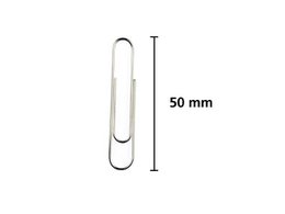Clips Kangaro 50 mm redondos caja de plástico 40 uds galvanizado