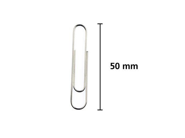 Clips Kangaro 50 mm redondos caja de plástico 40 uds galvanizado