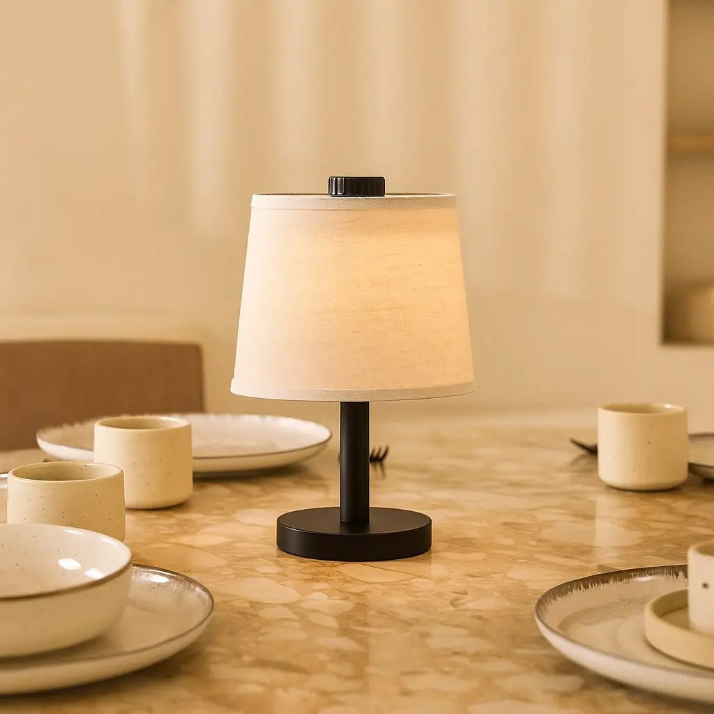 Lampe rechargeable en bois noir Rover