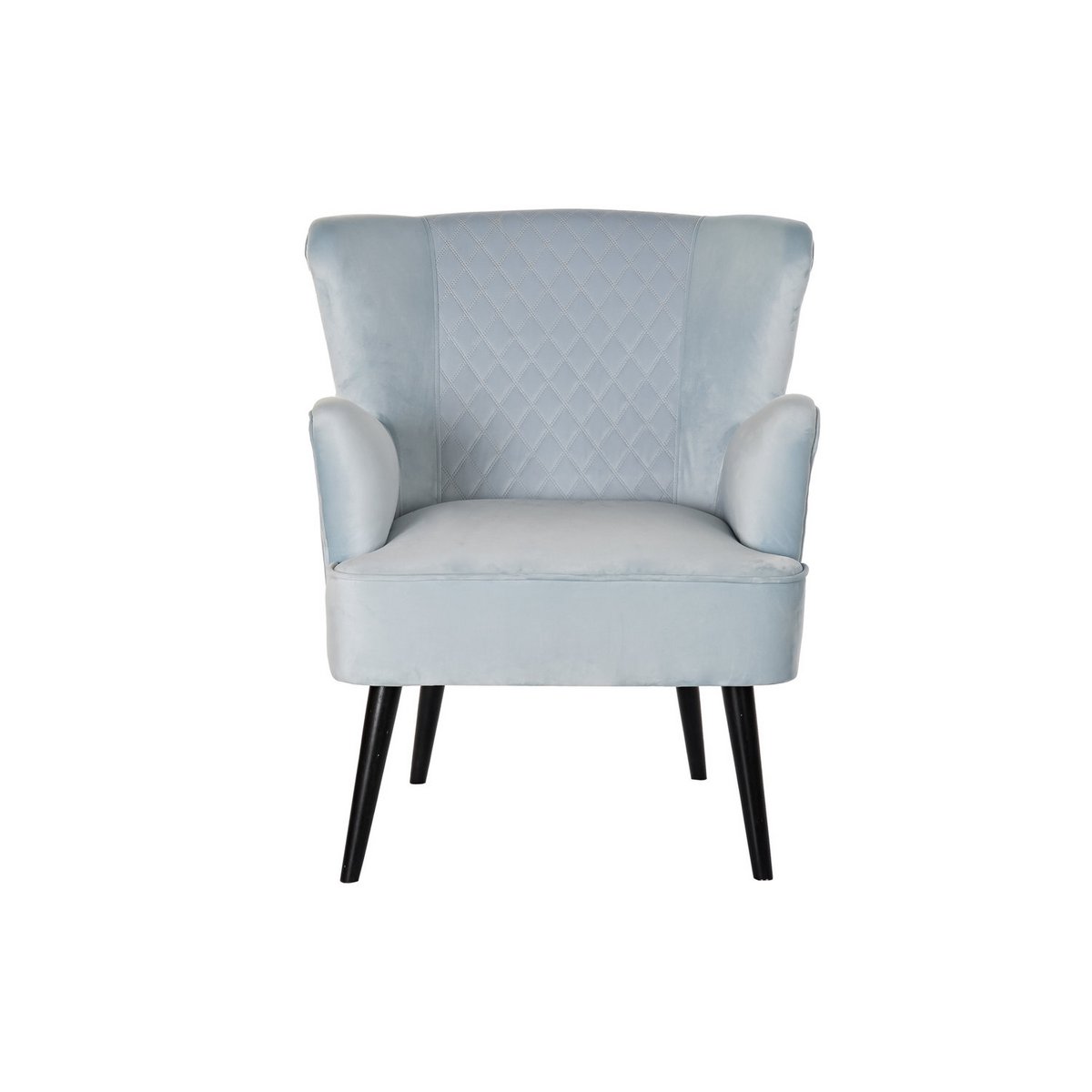 POLTRONA IN METALLO POLIESTERE 76X76X82 AZZURRO MB190879