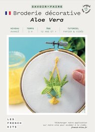 Grønt broderisæt - Aloe Vera