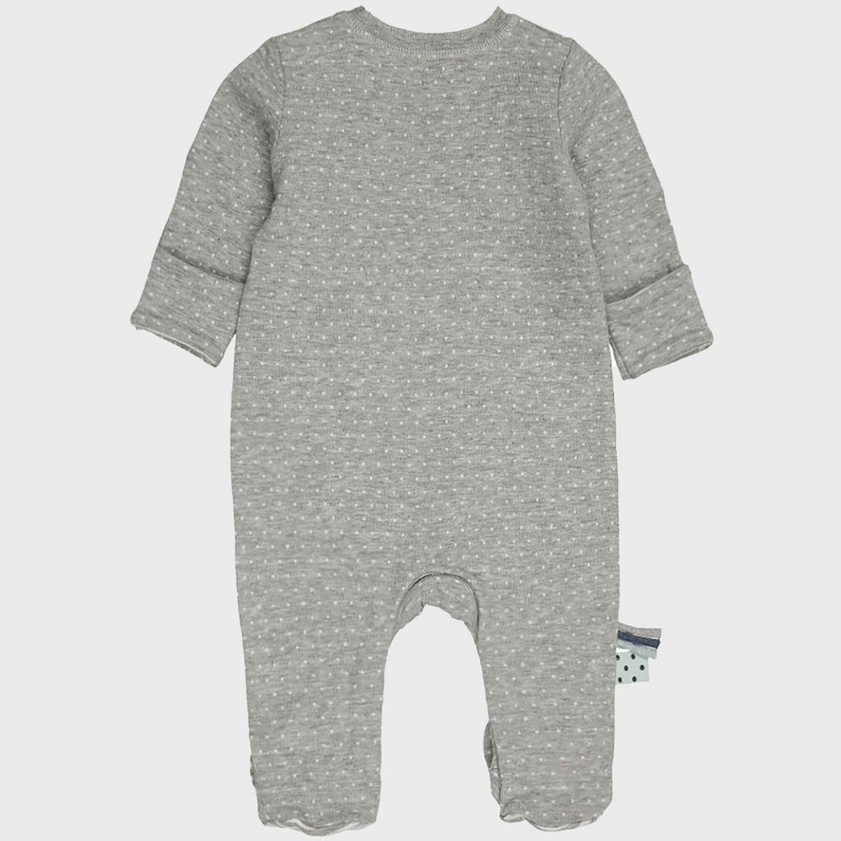 OrganicEra Organic Baby Footed Sleepsuit, Grey