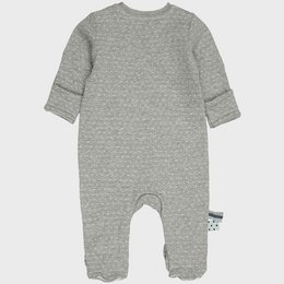 OrganicEra Organic Baby Footed Sleepsuit, Grey