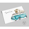 Postkarte | Bulli mit Aufstelldach | Traumhaus