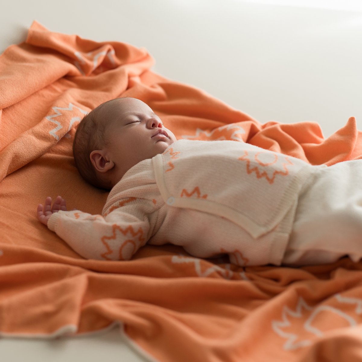 Sunni coperta per bambini arancione